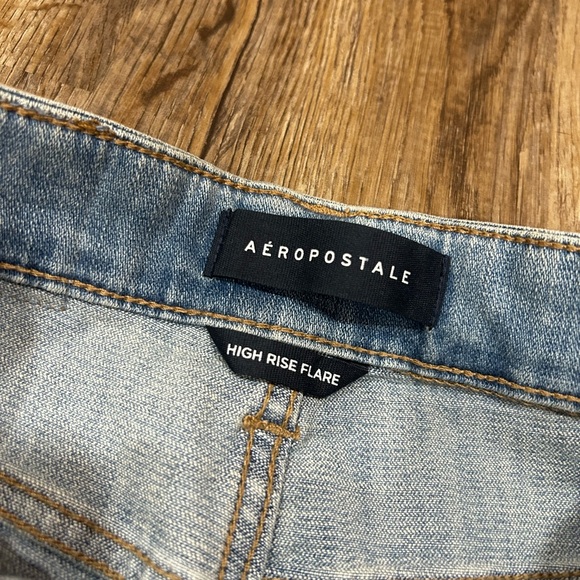 Aeropostale Light Blue High Waisted Flare Jeans Women’s 00 - Picture 2 of 7